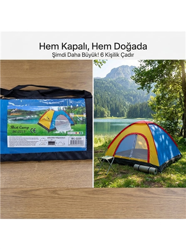 KAMP ÇADIRI 6 KİŞİLİK  KL:15